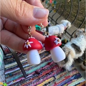 Mushroom earrings